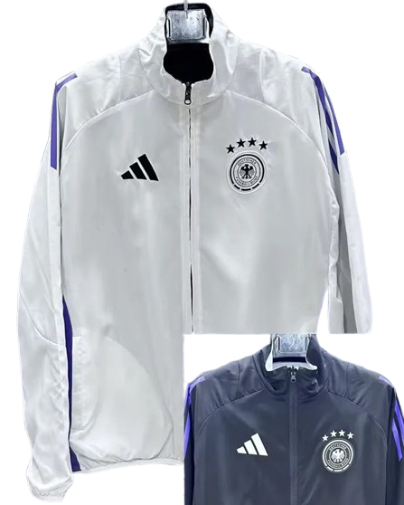 25-26 Germany White & Black Double Sided Windbreaker