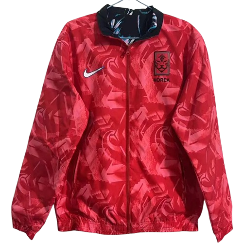 2024 South Korea Red & Black Double Sided Windbreaker