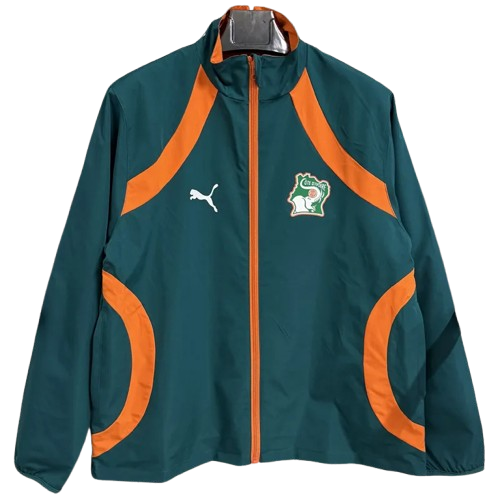 25-26 Ivory Coast Orange & Green Double Sided Windbreaker