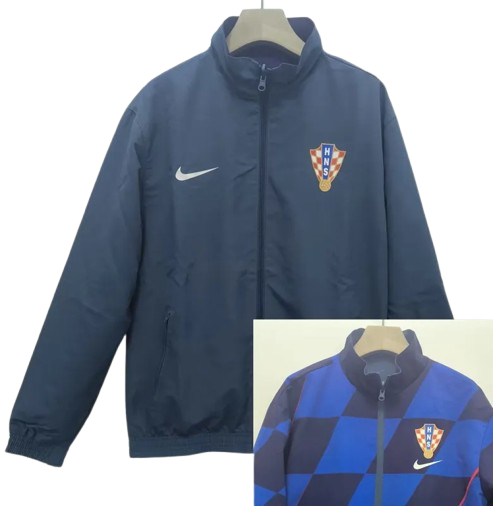 24-25 Croatia Lake Blue & Blue Double Sided Windbreaker