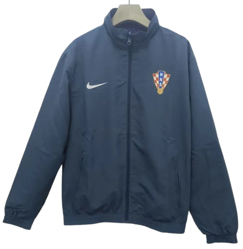 24-25 Croatia Lake Blue & Blue Double Sided Windbreaker