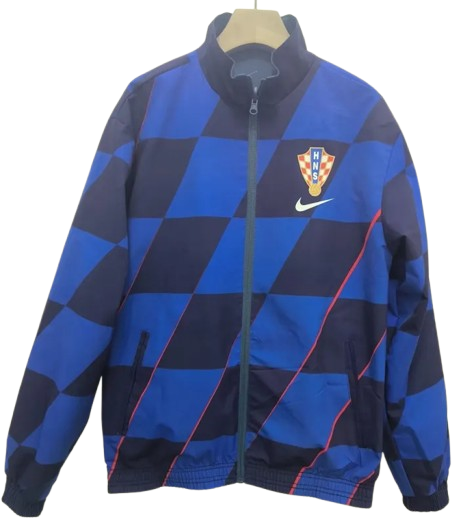 24-25 Croatia Lake Blue & Blue Double Sided Windbreaker