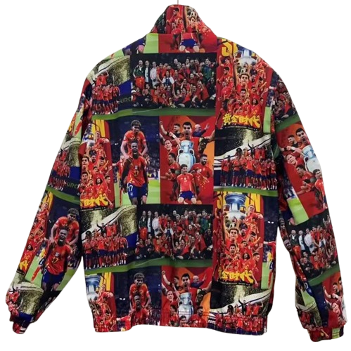 24-25 Spain Red "Eurocopa Winners" Double Sided Windbreaker