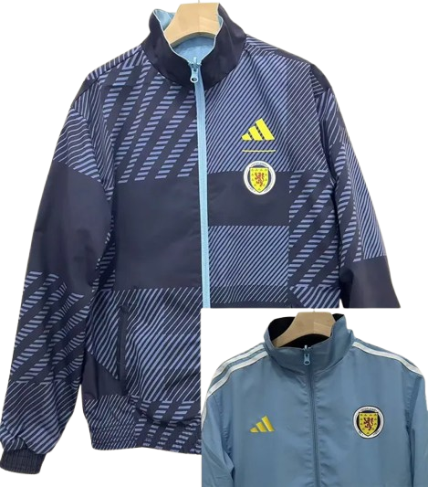 24-25 Scotland Grey & Light Blue Double Sided Windbreaker