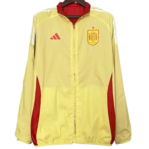 24-25 Spain Red & Yellow Double Sided Windbreaker