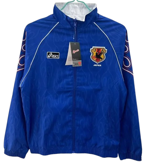 1998 Japan Anime Edition Blue & White Retro Double Sided Windbreaker
