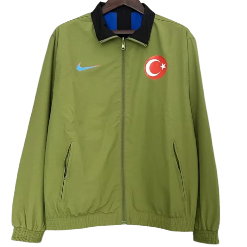 24-25 Turkey Green & Blue Double Sided Windbreaker