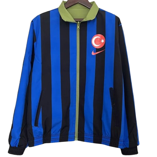 24-25 Turkey Green & Blue Double Sided Windbreaker