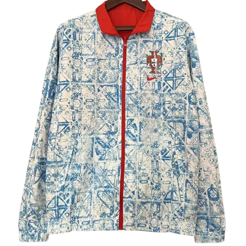 24-25 Portugal Red & Blue Double Sided Windbreaker