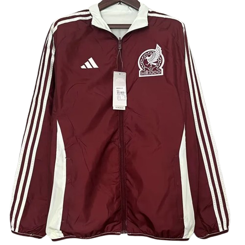 24-25 Mexico Red & White Double Sided Windbreaker