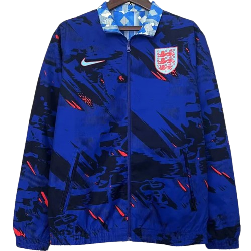 24-25 England Royal Blue & Blue Double Sided Windbreaker