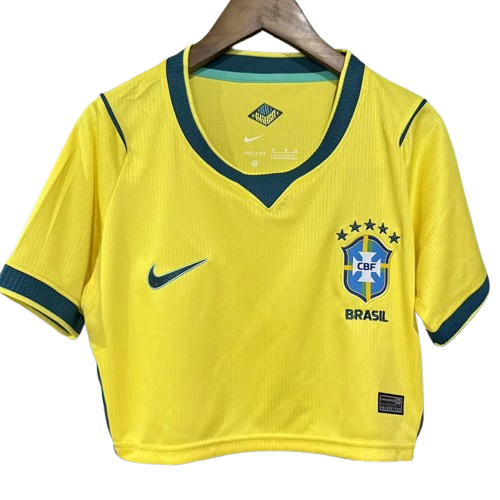 2026 World Cup Brazil Home Crop Top
