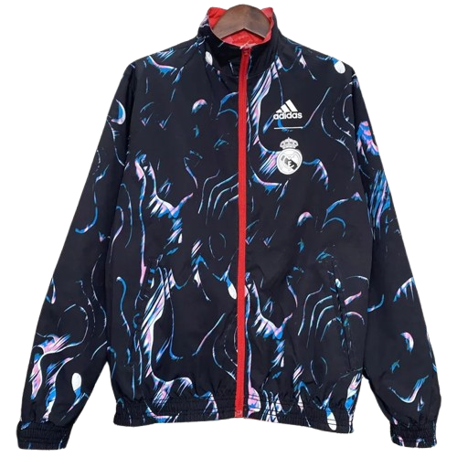 24-25 Real Madrid Red & Black Double Sided Windbreaker
