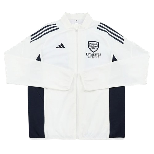 25-26 Arsenal White ~ Black Windbreaker