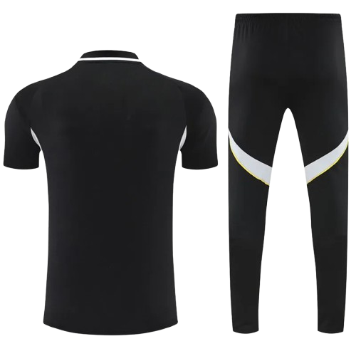 25-26 Real Madrid Black Polo Tracksuit