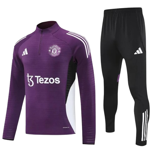 25-26 Man Utd Purple Half Pull Tracksuit