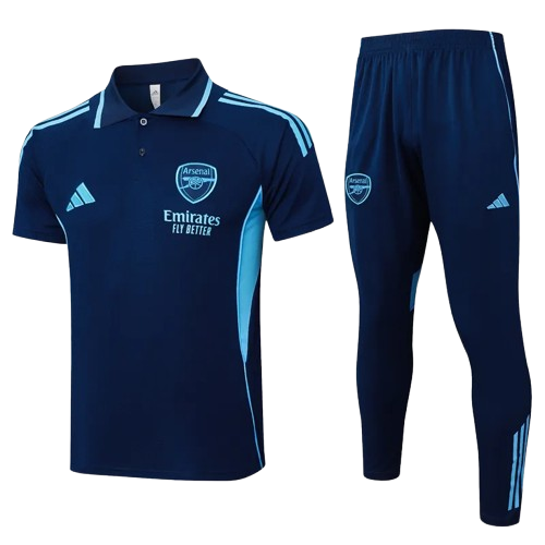 25-26 Arsenal Royal Blue Polo Tracksuit