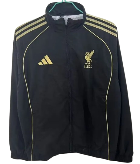 25-26 Liverpool Black Windbreaker