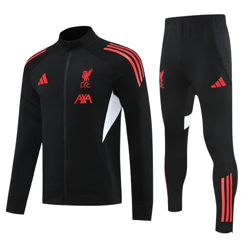 25-26 Liverpool Black Jacket Tracksuit