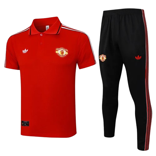 25-26 Man Utd Red Polo Tracksuit