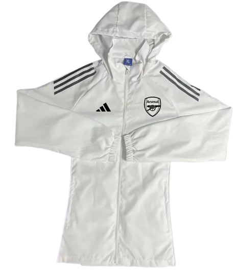 25-26 Arsenal White Windbreaker