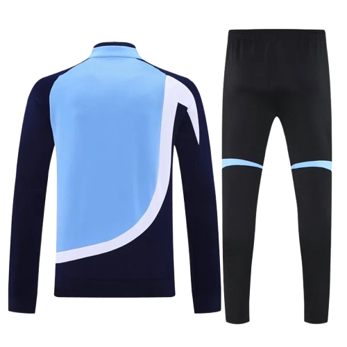 25-26 Real Madrid Blue Black Jacket Tracksuit