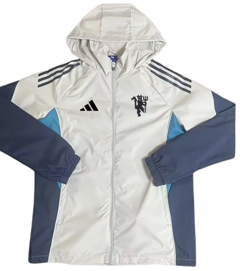 25-26 Man Utd White Windbreaker