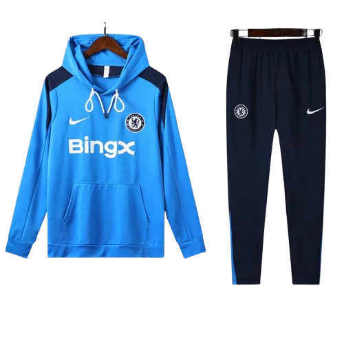 24-25 Chelsea Blue Hoodie Tracksuit