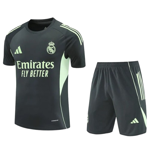 25-26 Real Madrid Army Green Training Short Suit