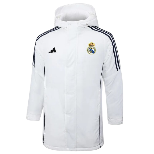 24-25 Real Madrid White Cotton Coat