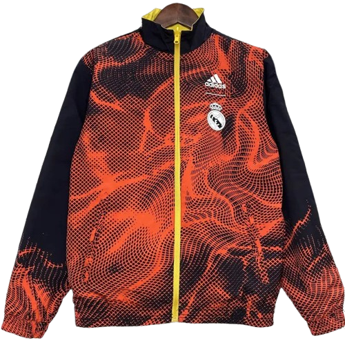 24-25 Real Madrid Yellow & Red Double Sided Windbreaker