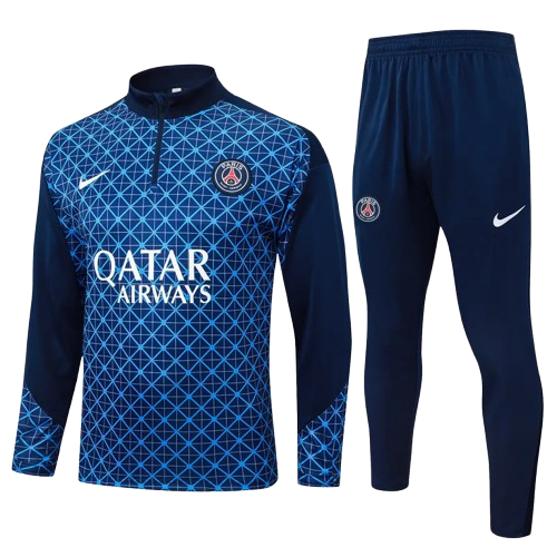 25-26 PSG Royal Blue Half Pull Tracksuit