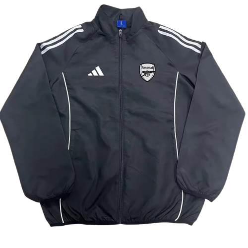 25-26 Arsenal Black Windbreaker