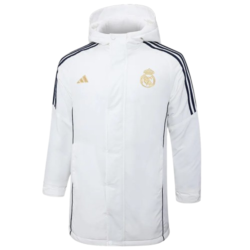 24-25 Real Madrid White Cotton Coat