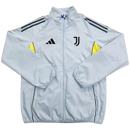 25-26 Juventus Light Gray Windbreaker