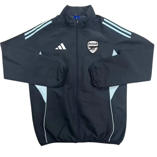 25-26 Arsenal Black Windbreaker