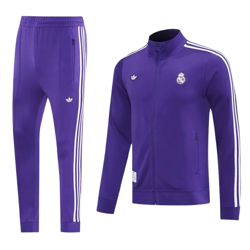 25-26 Real Madrid Purple Jacket Tracksuit