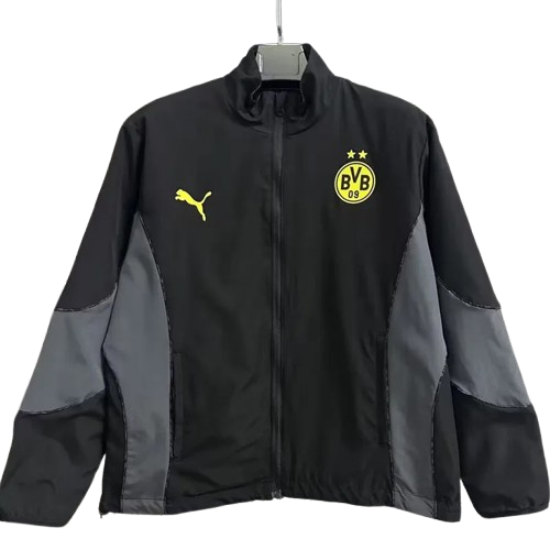 25-26 Dortmund Grey & Black Double Sided Windbreaker