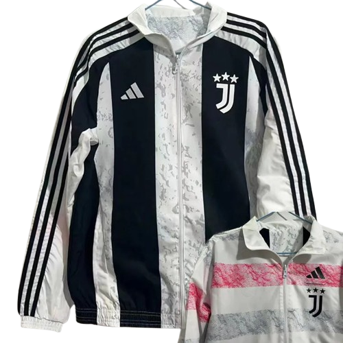 24-25 Juventus Black & White Double Sided Windbreaker