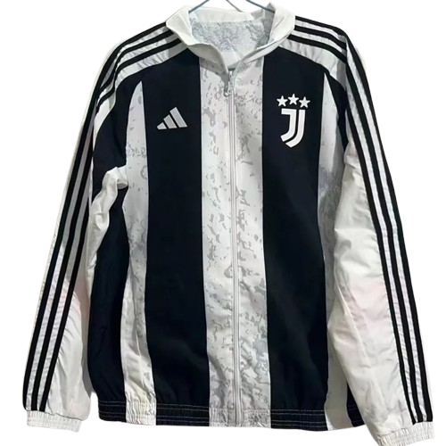 24-25 Juventus Black & White Double Sided Windbreaker