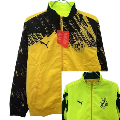25-26 Dortmund Yellow & Fluorescent Green Double Sided Windbreaker
