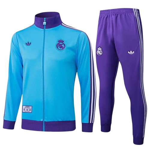 25-26 Real Madrid Blue Jacket Tracksuit