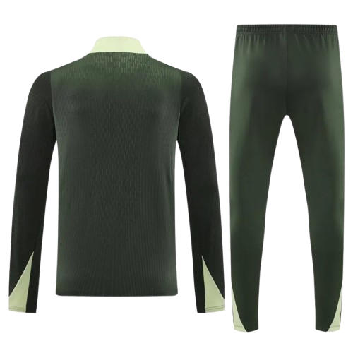 25-26 Chelsea Army Green Half Pull Tracksuit