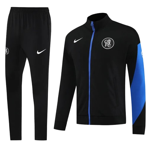 25-26 Chelsea Black Jacket Tracksuit