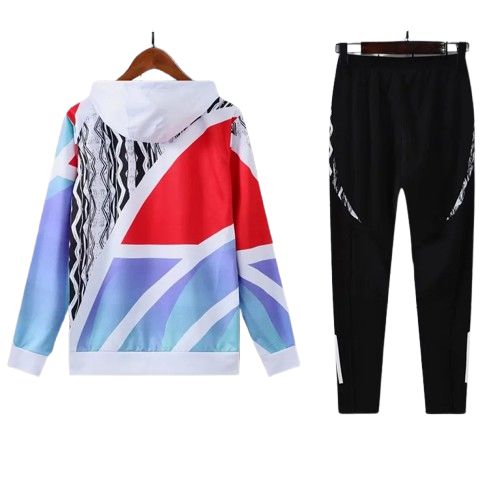 24-25 Arsenal White Hoodie Tracksuit