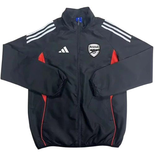 25-26 Arsenal Black Windbreaker