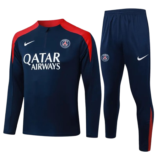 25-26 PSG Royal Blue Half Pull Tracksuit