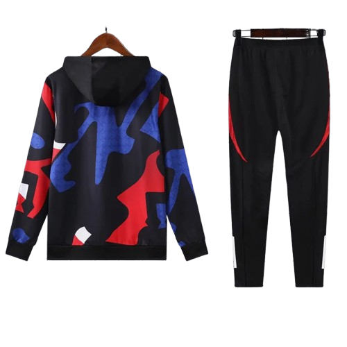 24-25 Man Utd Red Blue Hoodie Tracksuit