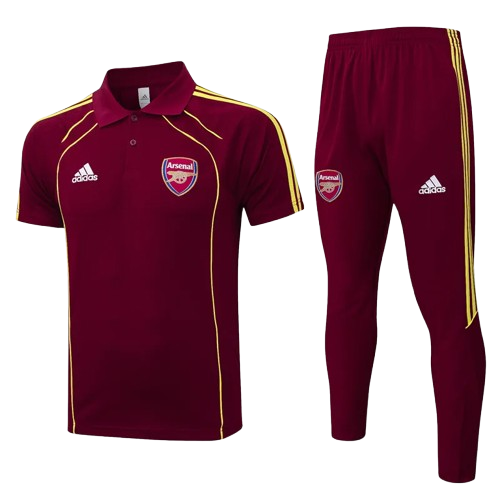 25-26 Arsenal Jujube Red Polo Tracksuit