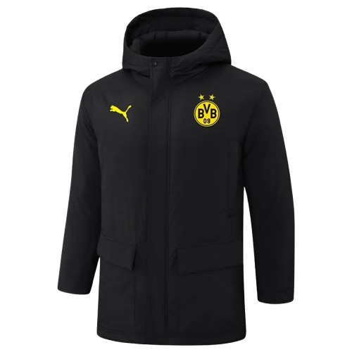 24-25 Dortmund Black Cotton Coat